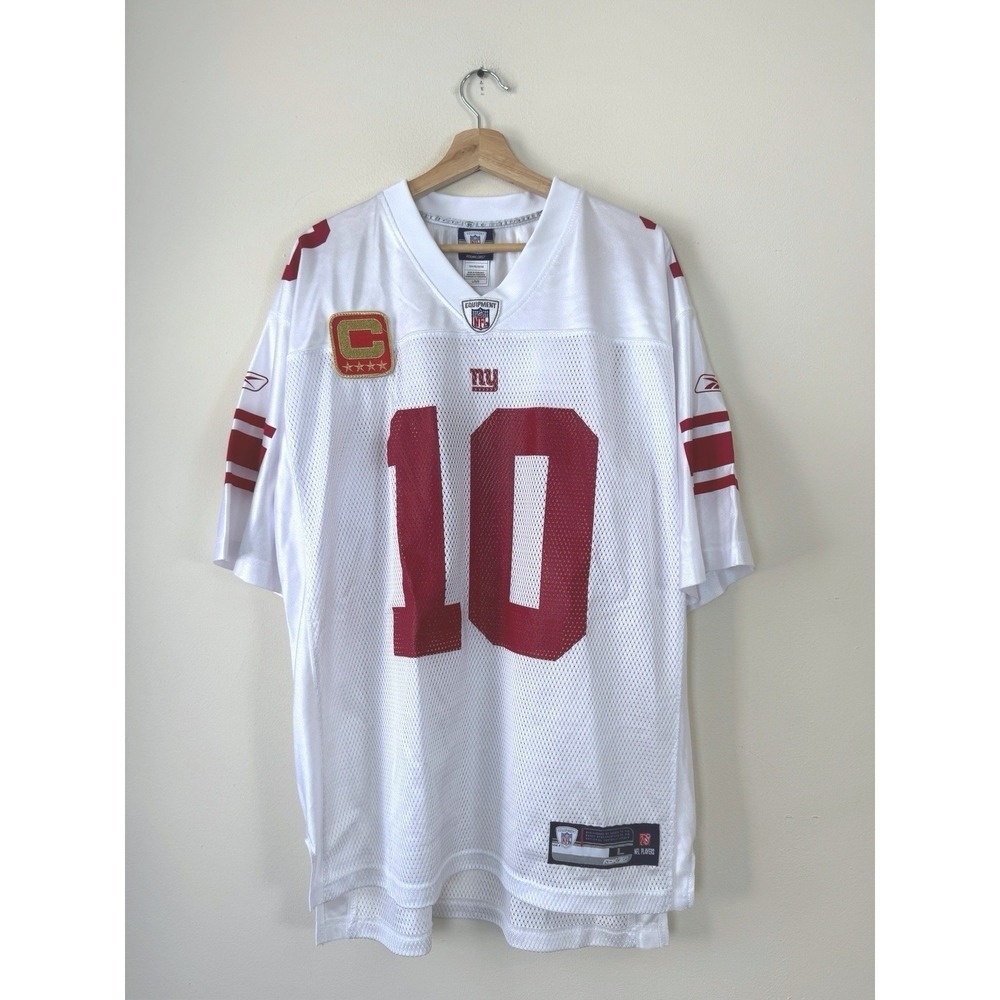 Vintage NFL Giants Players Eli Manning White Jersey - L/XL
